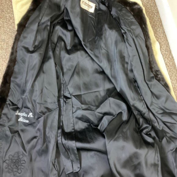 Chic Dark Brown Real Fur Coat, Authentic, XL - Picture 4 of 15